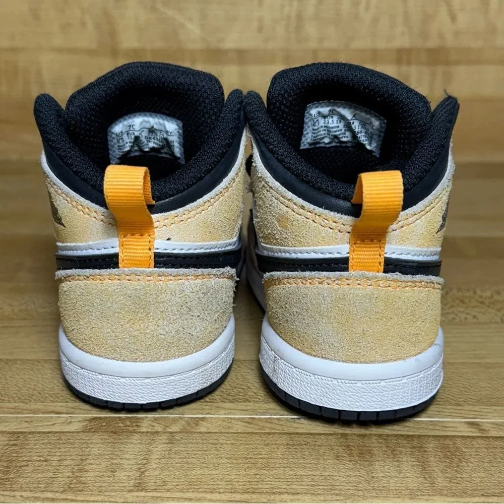 Nike Air Jordan 1 Mid SE TD TODDLER Size 7C  DX4366-800 Magic Ember Orange